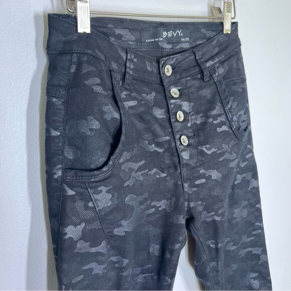 Bevy Flog Sz 25 Commando Button Fly Pant Black Camo - Picture 15 of 15